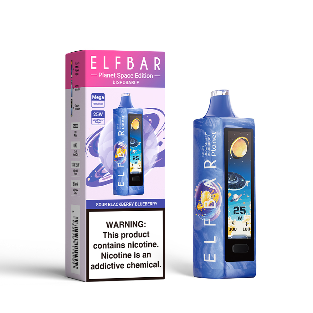 ELF BAR PLANET 25K ladattava kertakäyttöinen sähkötupakka (kaikki maut)