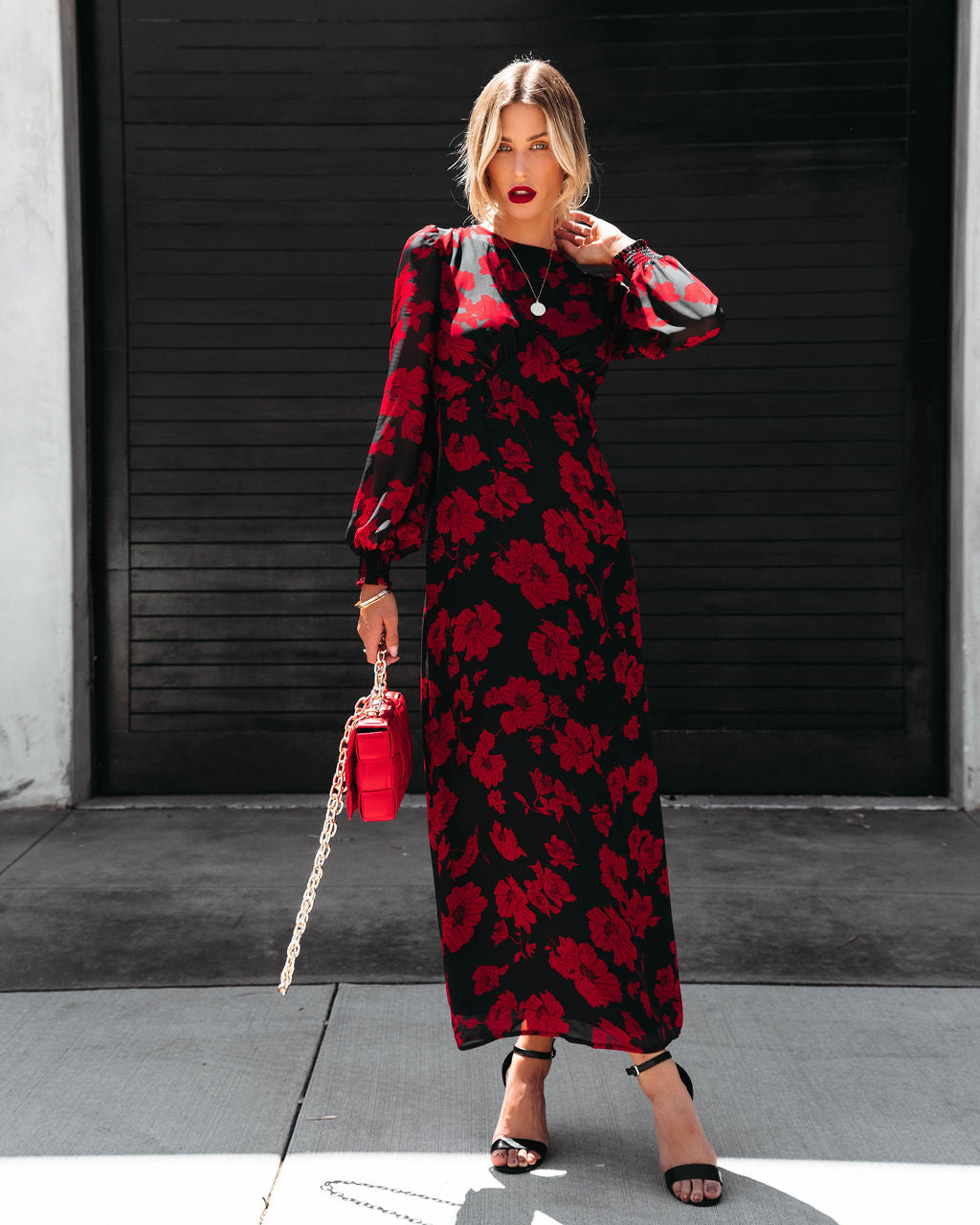 Serendipity Floral Chiffon Maxi Dress - Se7enfashion