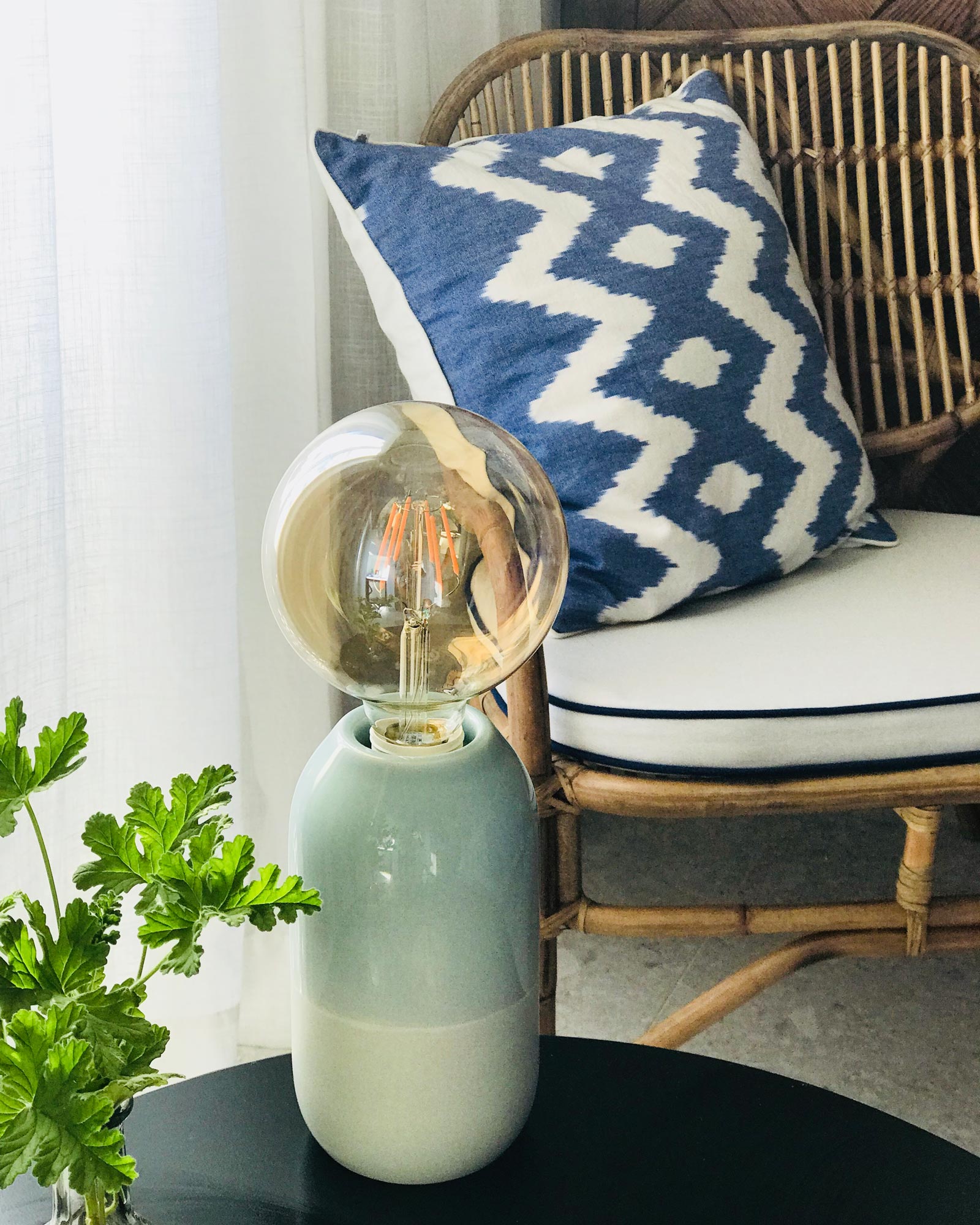 Farol Keramiklampe mint