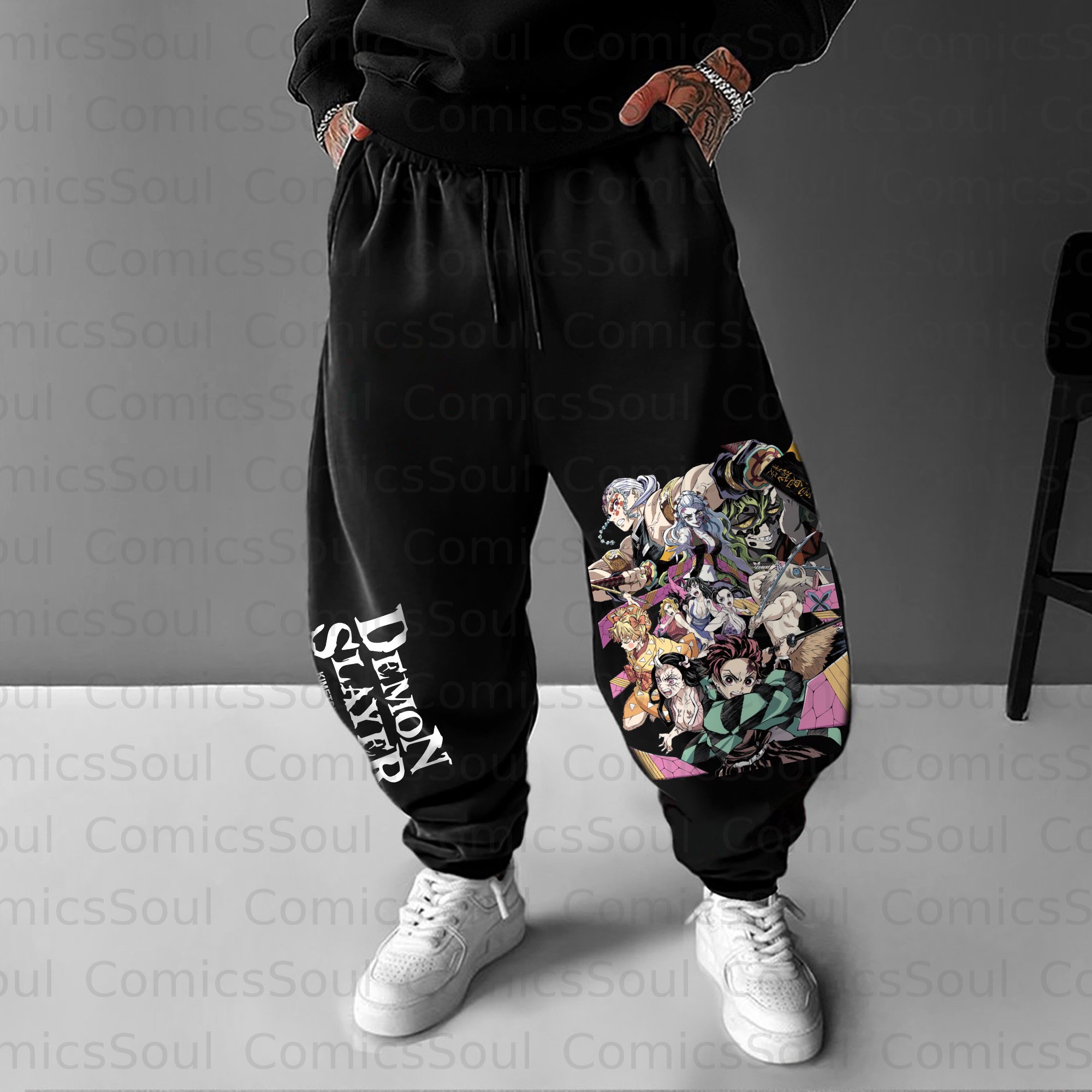 Unisex Anime Inspired Vintage Pants
