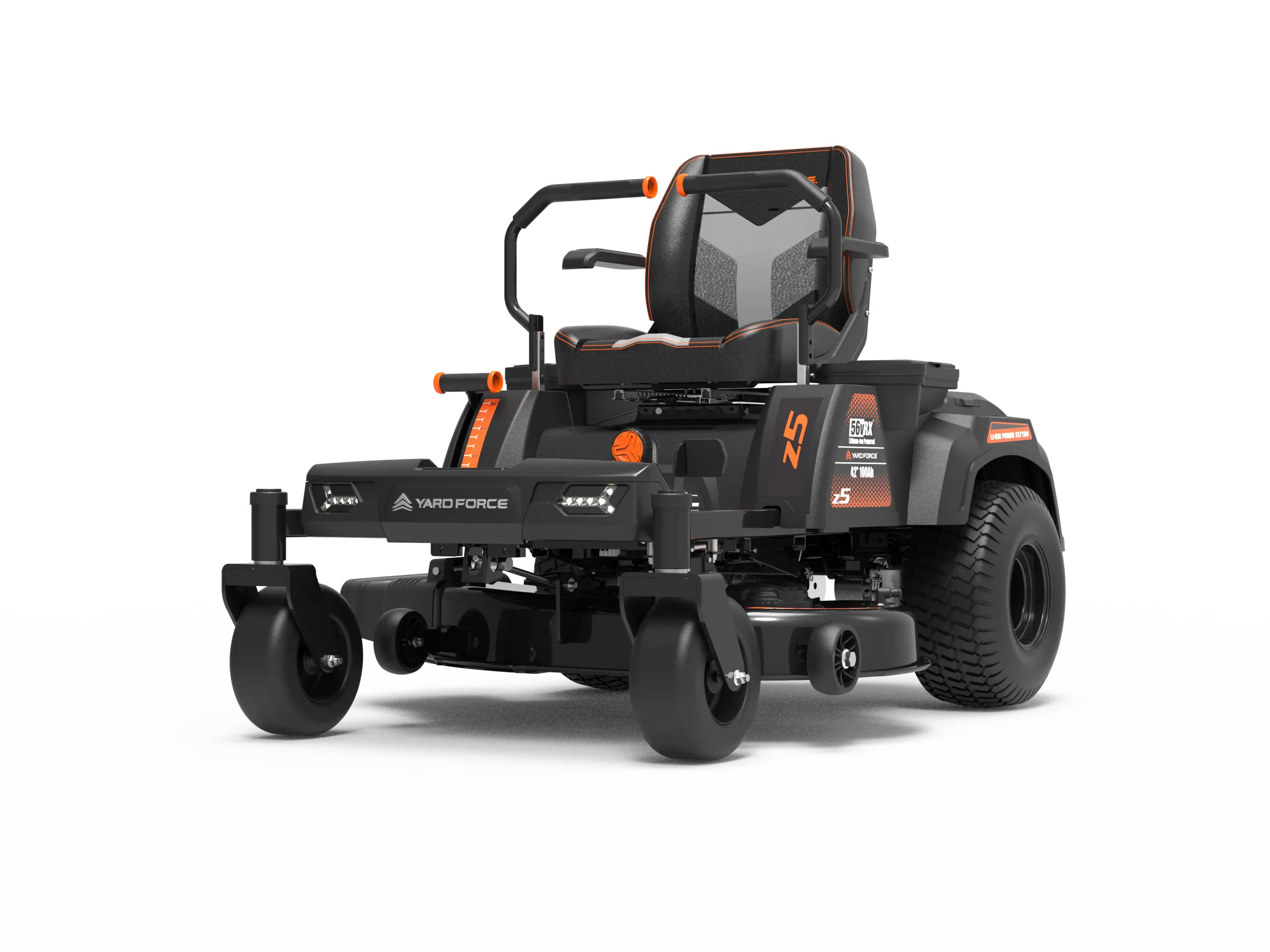 Yard Force Riding Lawn Mower 42″ Zero Turn Battery Powered 56V Z42-562 New