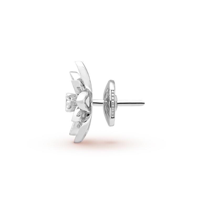 Replicate Lotus openwork earrings mini model(1:1 replica) - Original Replica Club