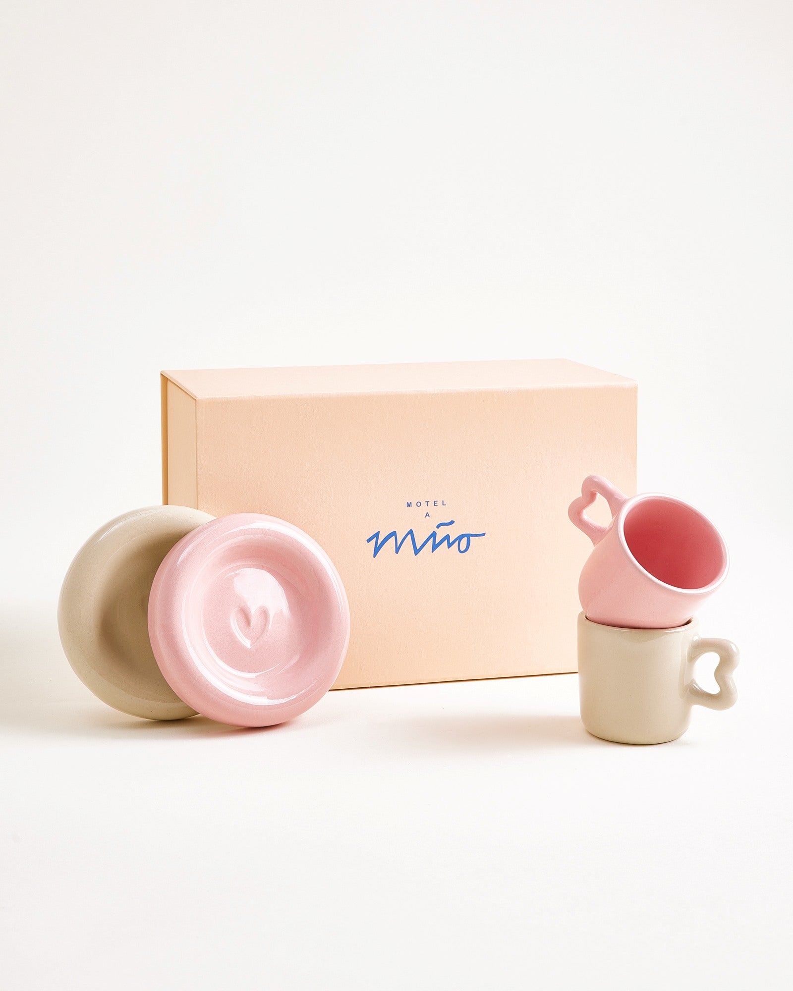 Seia Geschenk-Set Espresso rosa sand 5-teilig