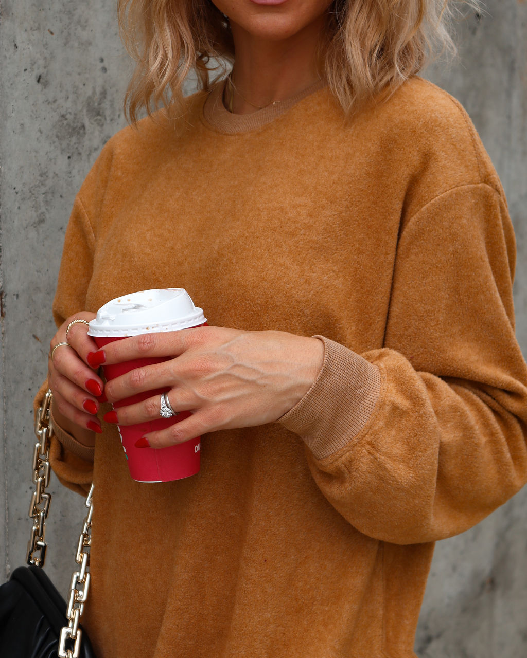 Let's Stay In Soft Sweater Dress - Camel - Se7enfashion