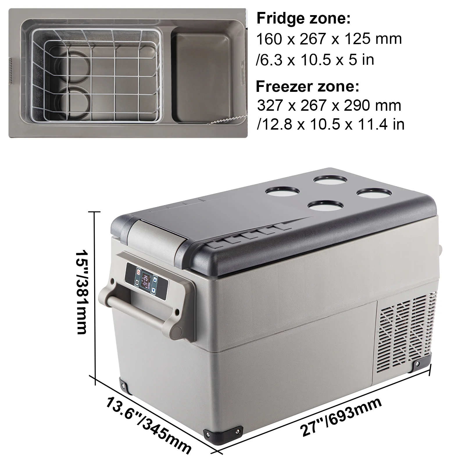 BENTISM 22L Portable Car Refrigerator, 23 Quart RV Fridge, 12/24V DC & 110-240V AC Vehicle Car Truck Boat Mini Electric Cooler for Driving Travel Fishing Outdoor and Home Use - Image 30