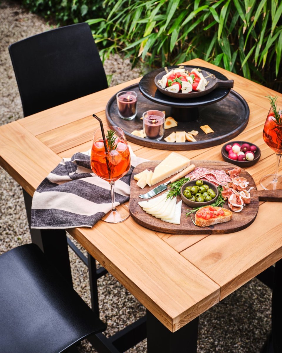 Hartman Sophie Yasmani Bartafel 100 Cm Naturel Teak - Zwart H-Frame