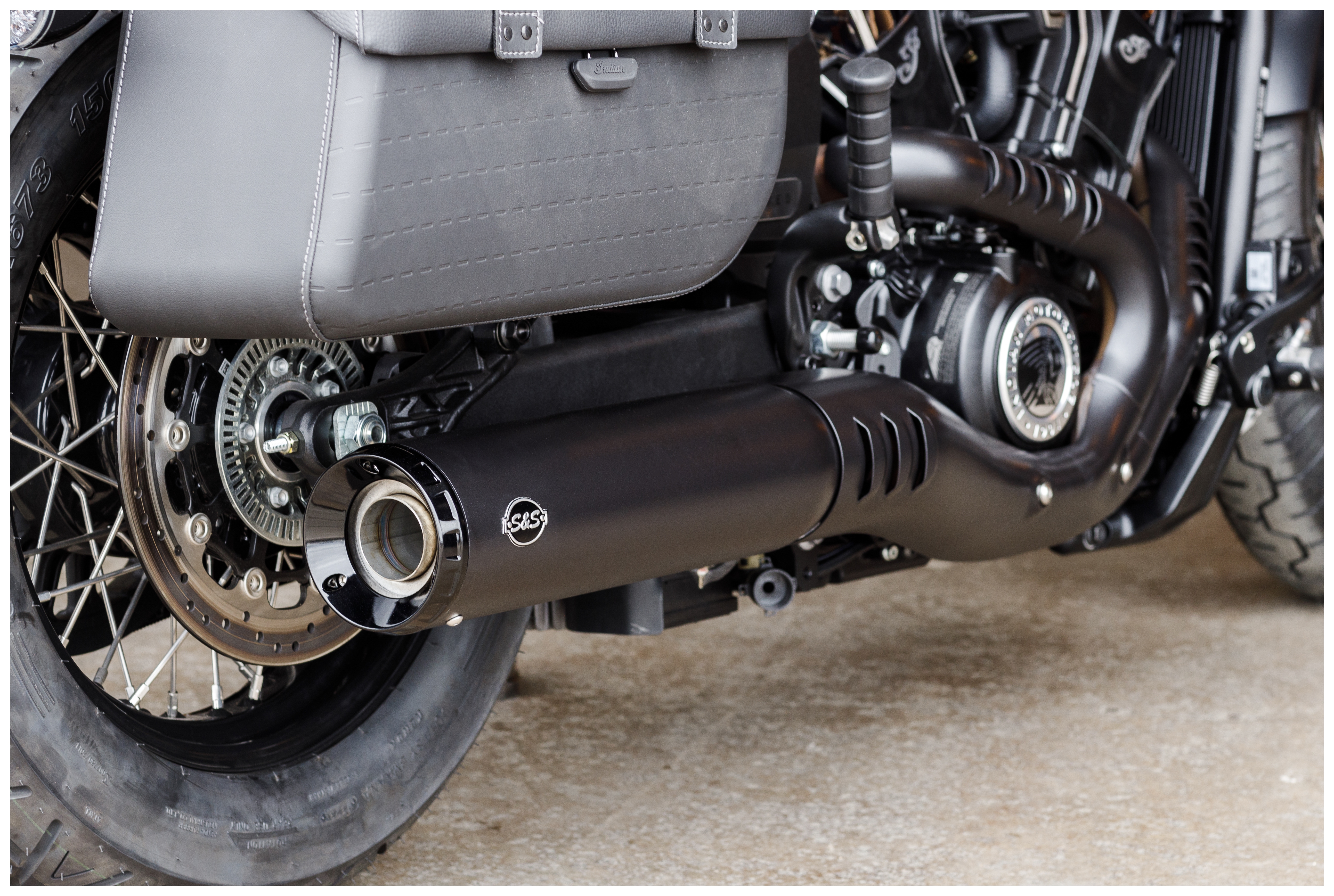 SportsBikeShop S&S Cycle Grand National 50 State Slip-On Muffler For Indian Scout 2025