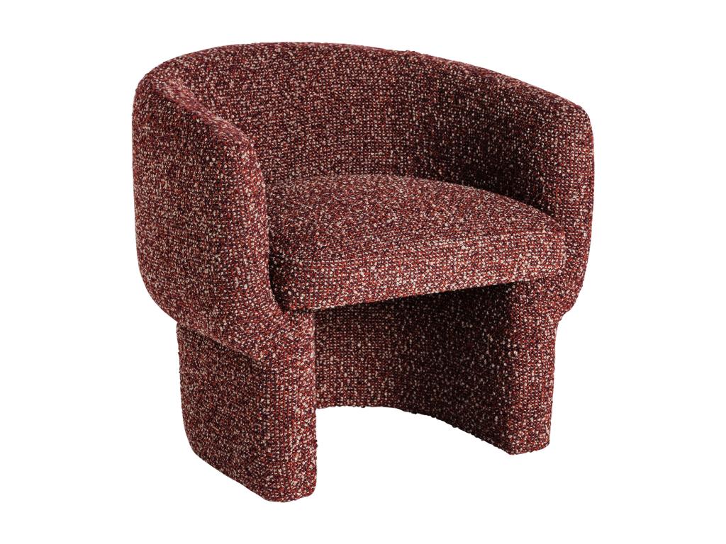 Sillón de poliéster en color tonos en marrón de 73x68x71cm