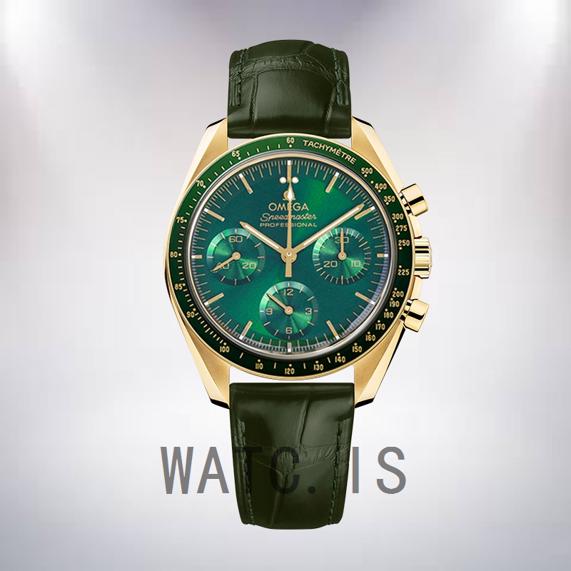 Omega Speedmaster 310.63.42.50.10.001 Men 42mm Green Dial Gold-tone