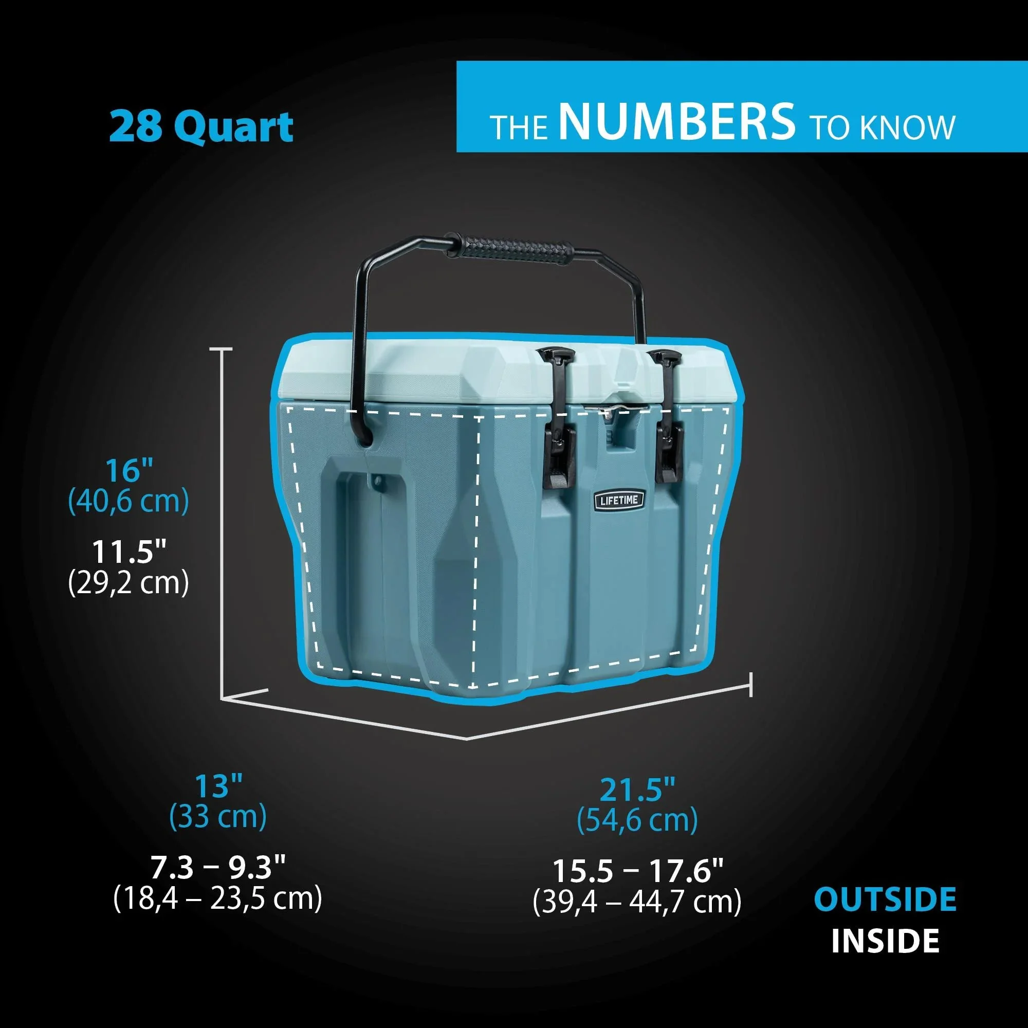 Lifetime Bear-Resistant High Performance Camping Cooler, 28 qt, 20 Can Capacity, Boulder Gray - 91289 - Image 34 Lifetime Bear-Resistant High Performance Camping Cooler, 28 qt, 20 Can Capacity, Boulder Gray - 91289 - Image 34