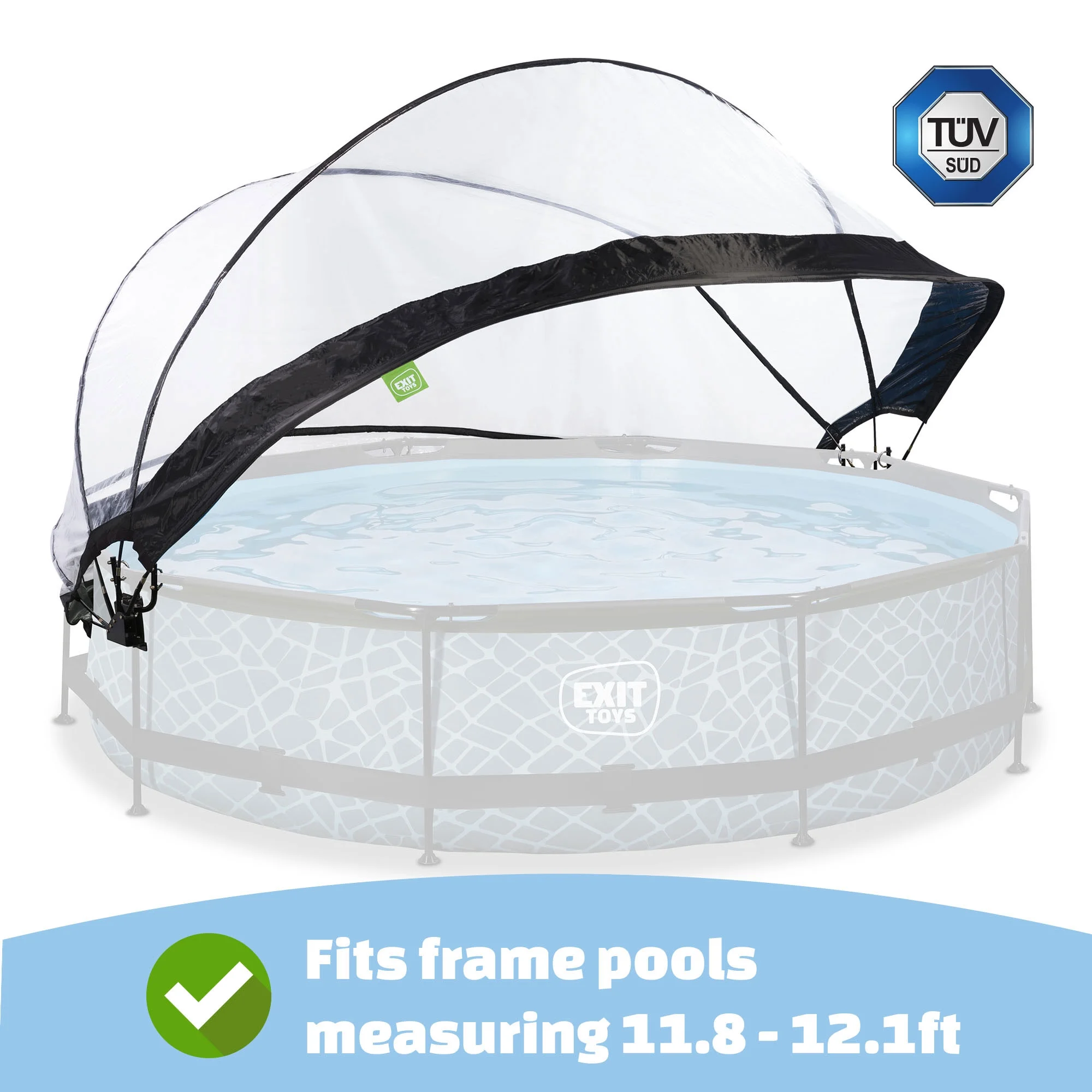 EXIT Toys UV Resistant Pool Covers, PVC Transparent, 104" x 104" x 55" - Image 31