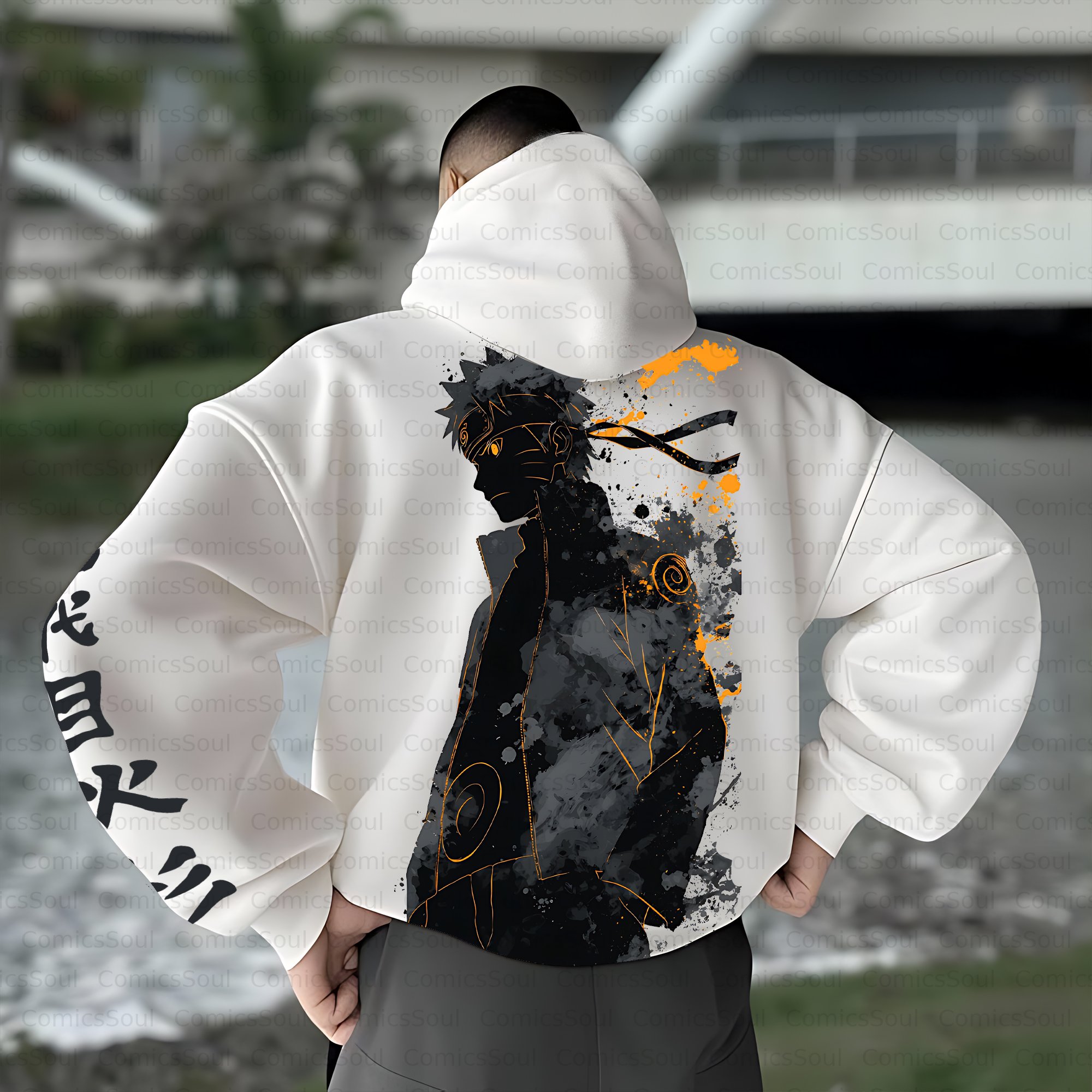 Unisex Anime Inspired Vintage Plush Hoodie