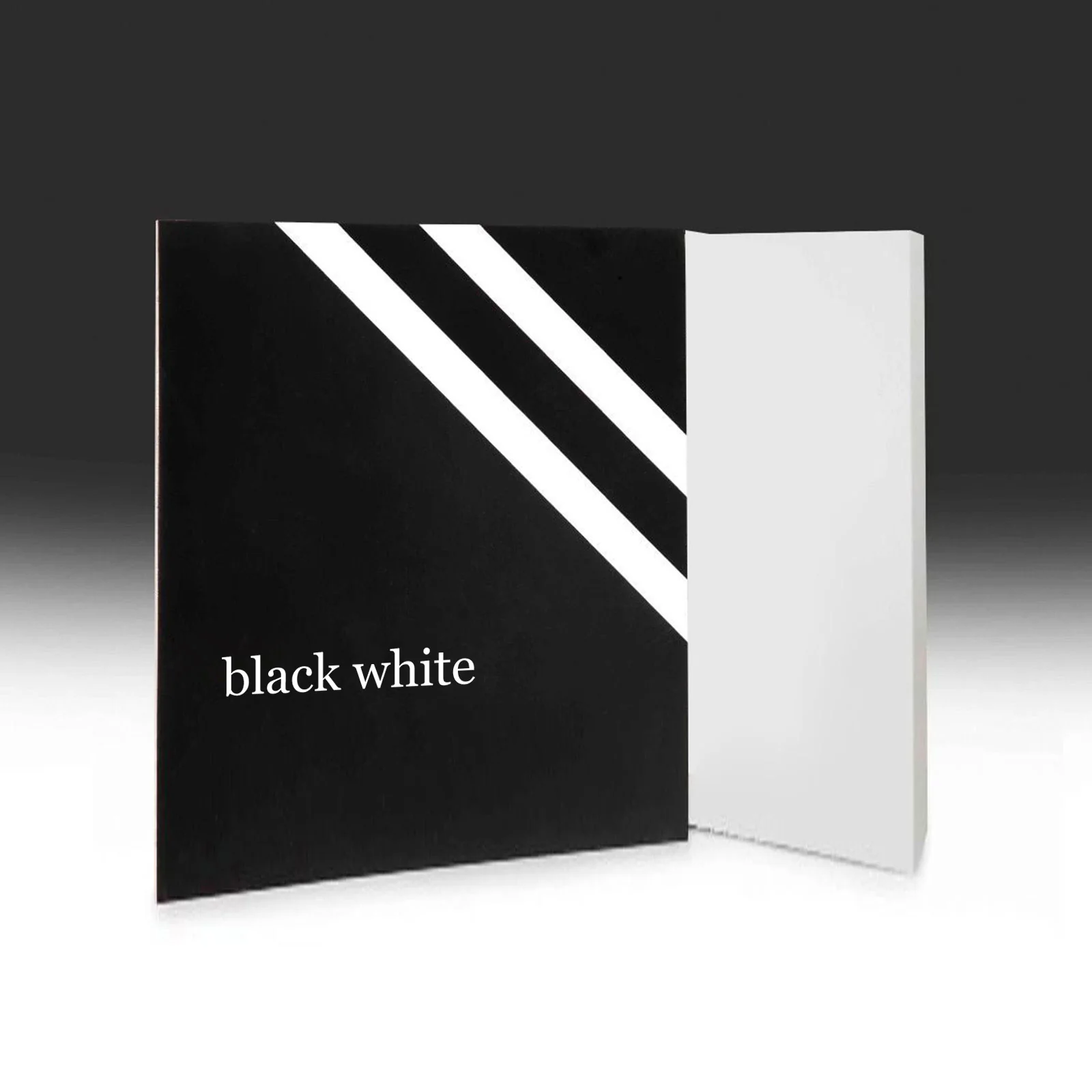 1.3mm Black to White Two-Tone Acrylic Sheet (4pcs)