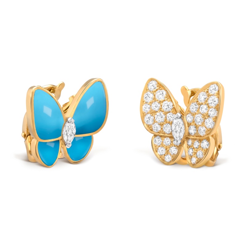 Replicate Two Butterfly earrings(1:1 replica) - Original Replica Club