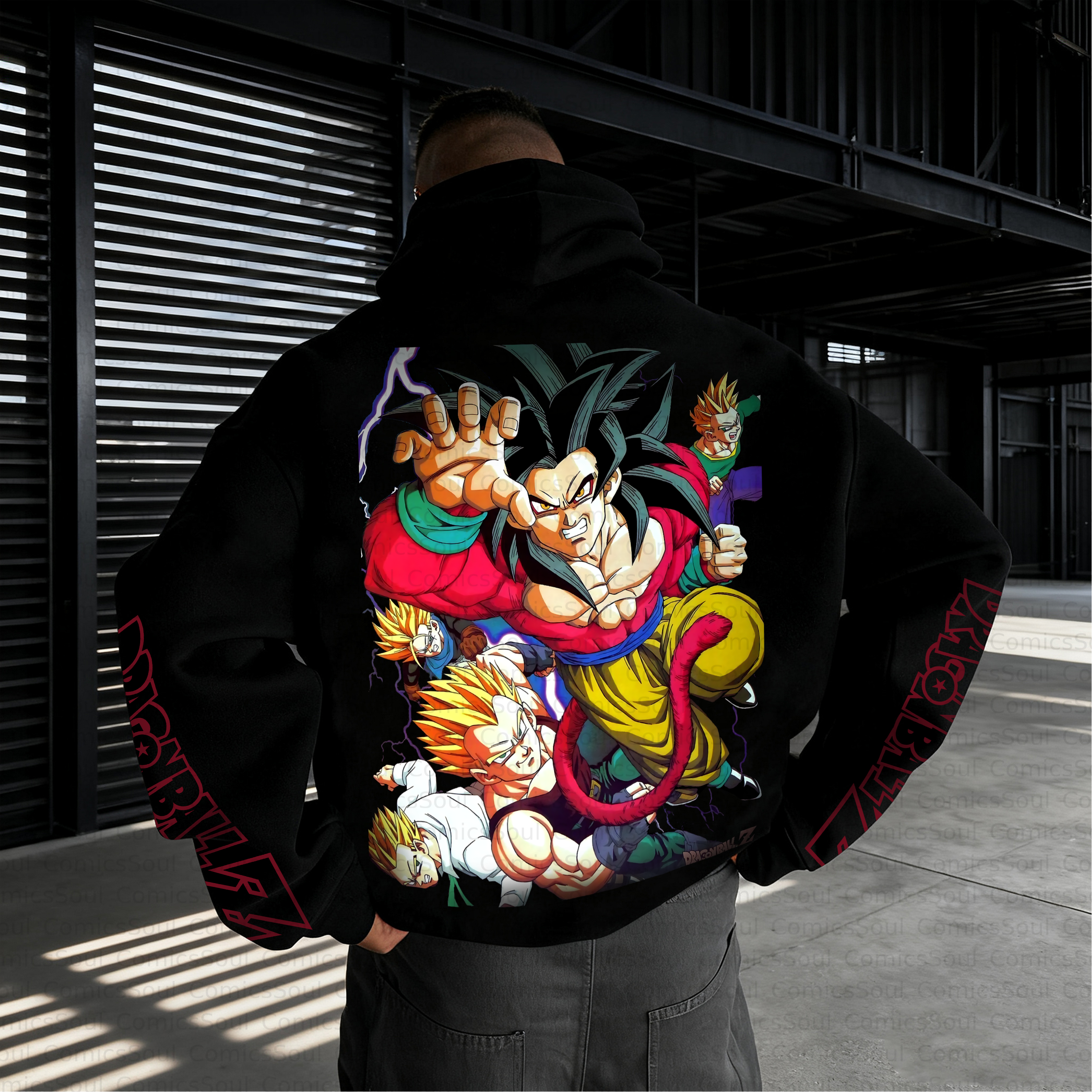 Unisex Anime Inspired Vintage Plush Hoodie