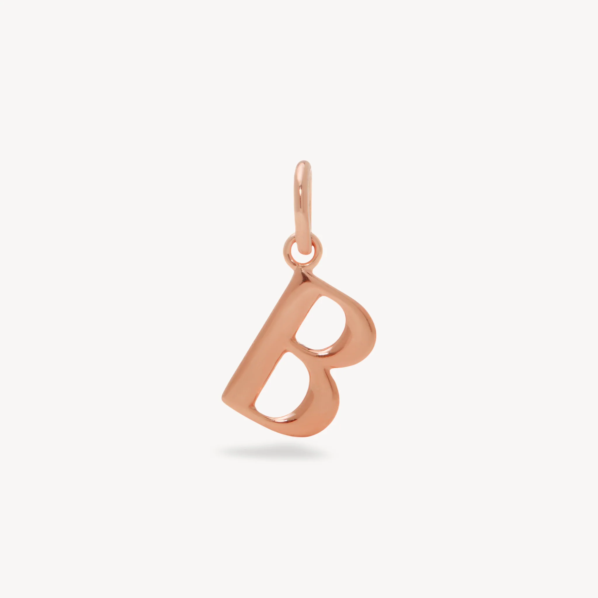 14k Rose Gold Vermeil Letter Charm