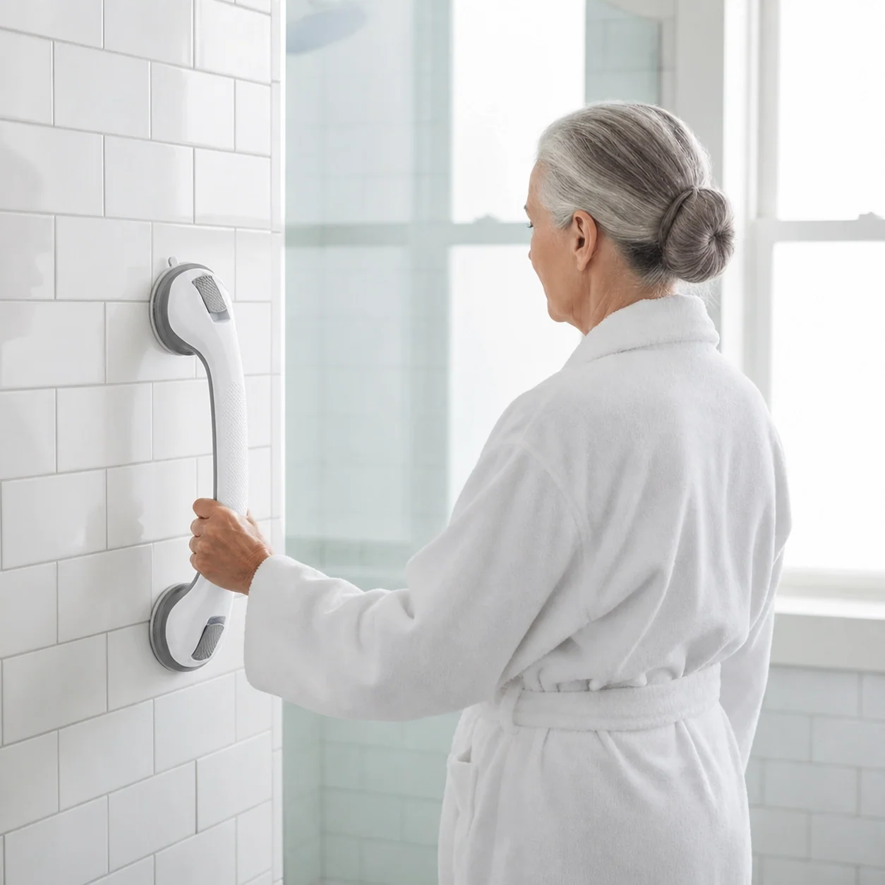 🛡️ No-Drill Suction Grab Bar