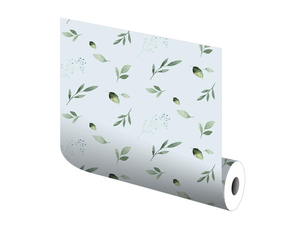 Papel pintado Boho 3 Hojas azul pastel 65x300 cm