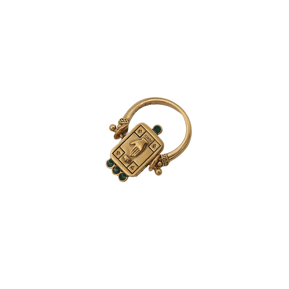 LA2L - Bague Sacha Force Pivot - Citrine