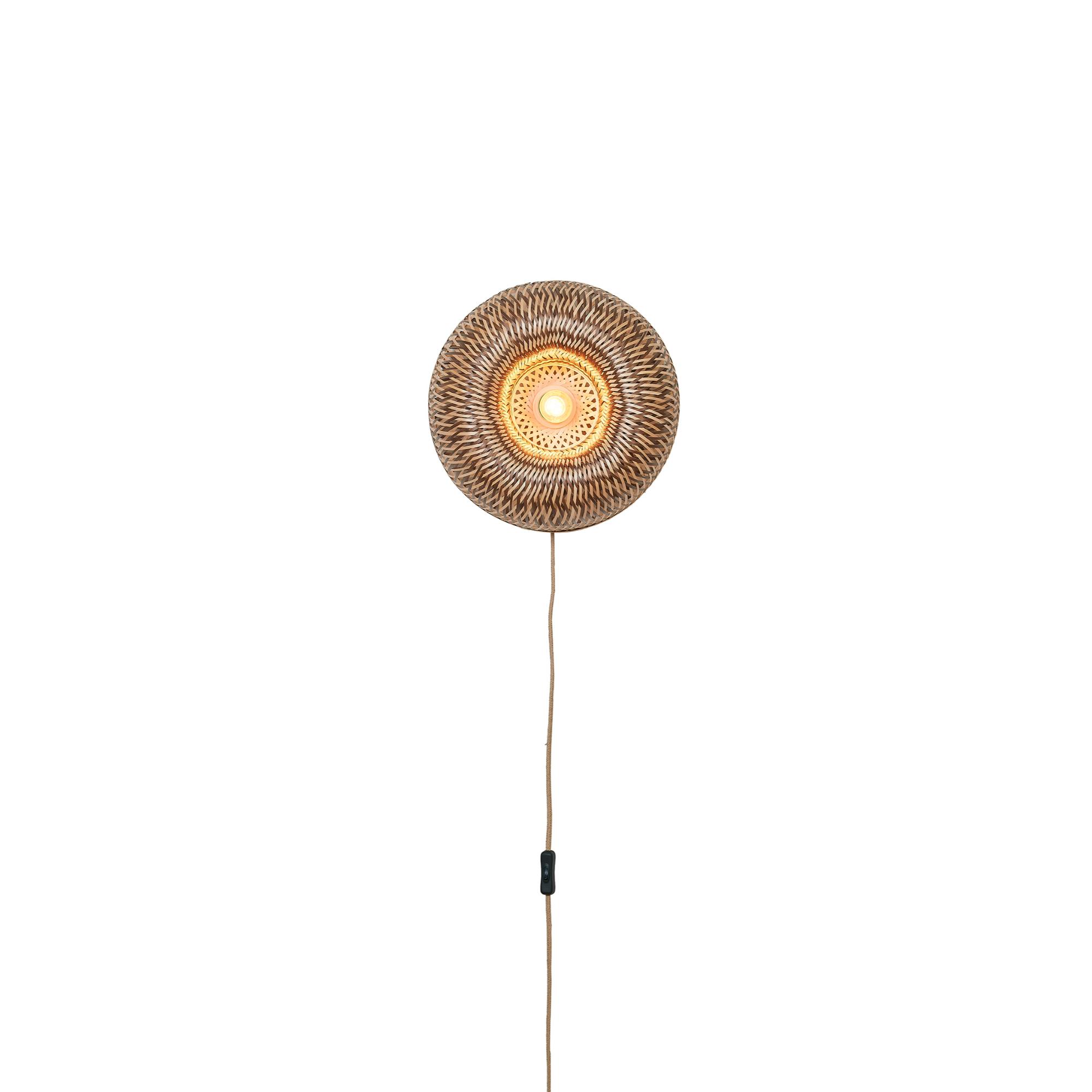 GOOD&MOJO Wandlamp Barbados - Naturel - Ø35cm