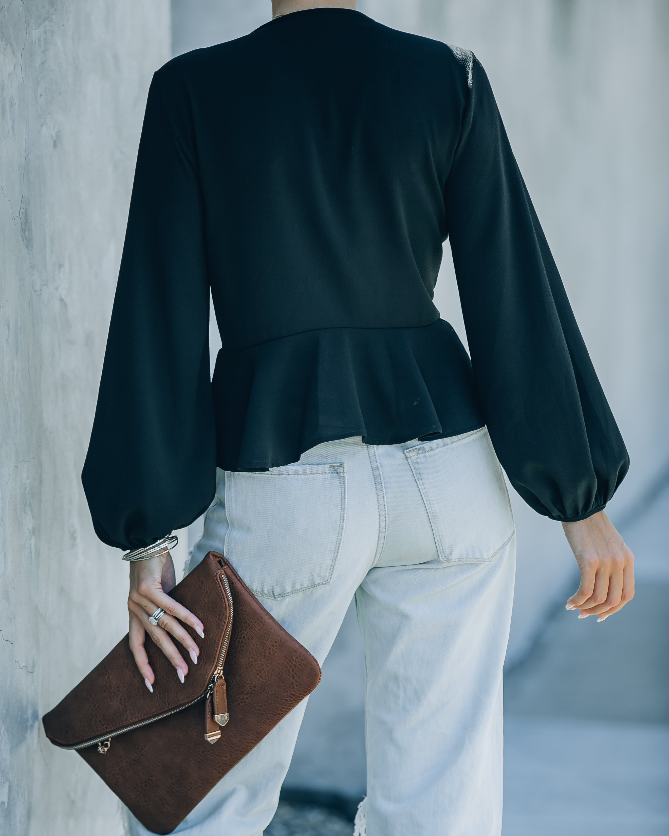 Erica Front Tie Top - Black - FINAL SALE - Se7enfashion