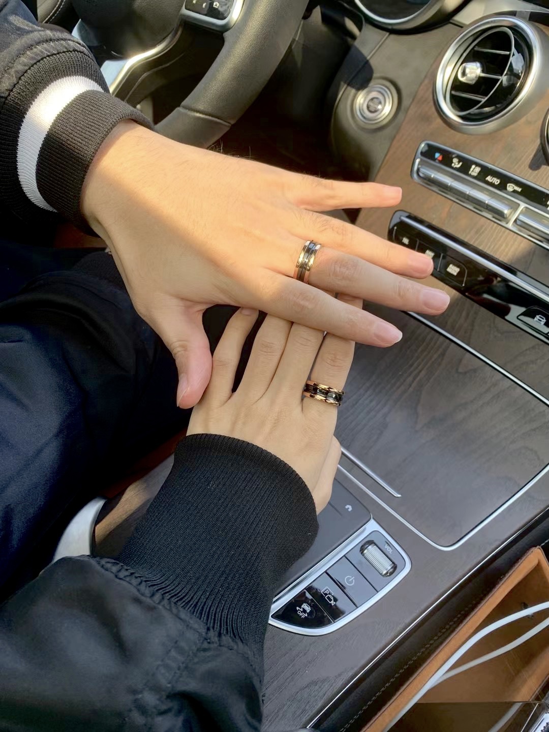 Bvlgari Rose Gold and Black B.zero1 Ring - Original Replica Club