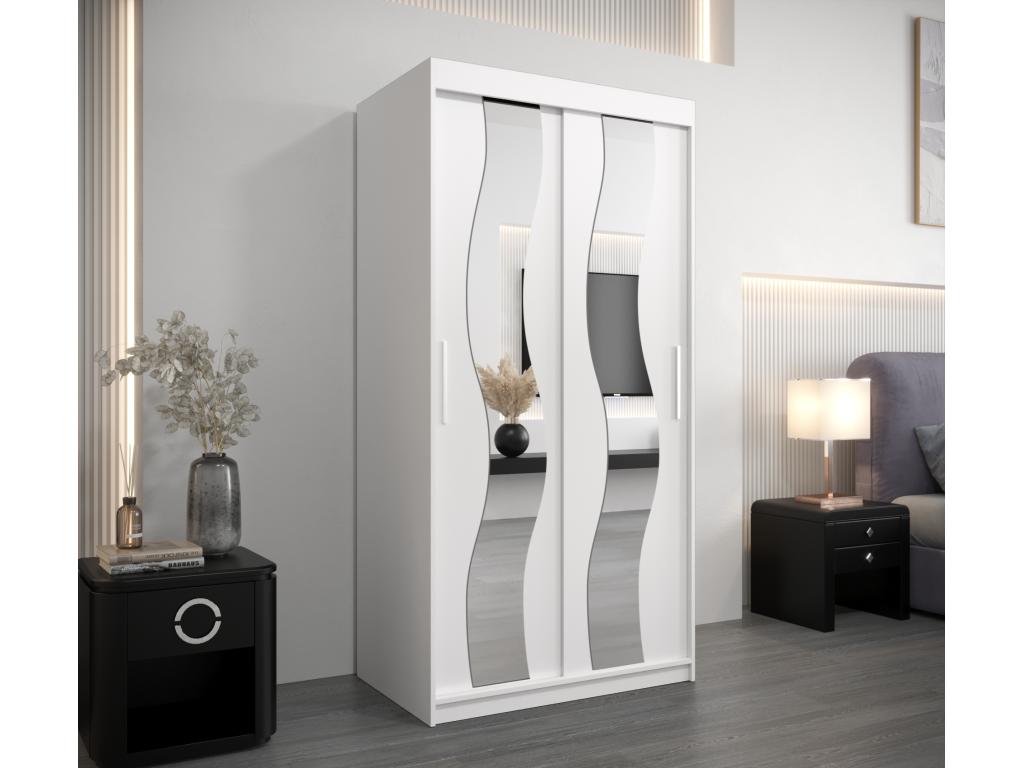 Armario Cozovis de puertas correderas 200/100/62 2 puertas blanco/blanco