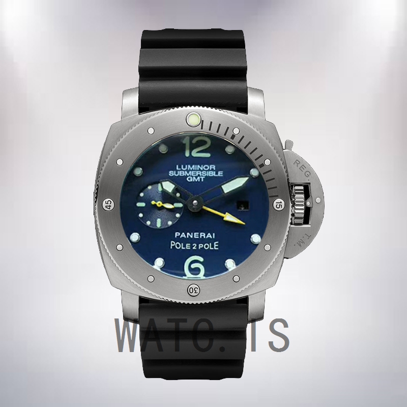 Panerai Luminor Submersible GMT PAM00719 47mm Men's Blue Dial