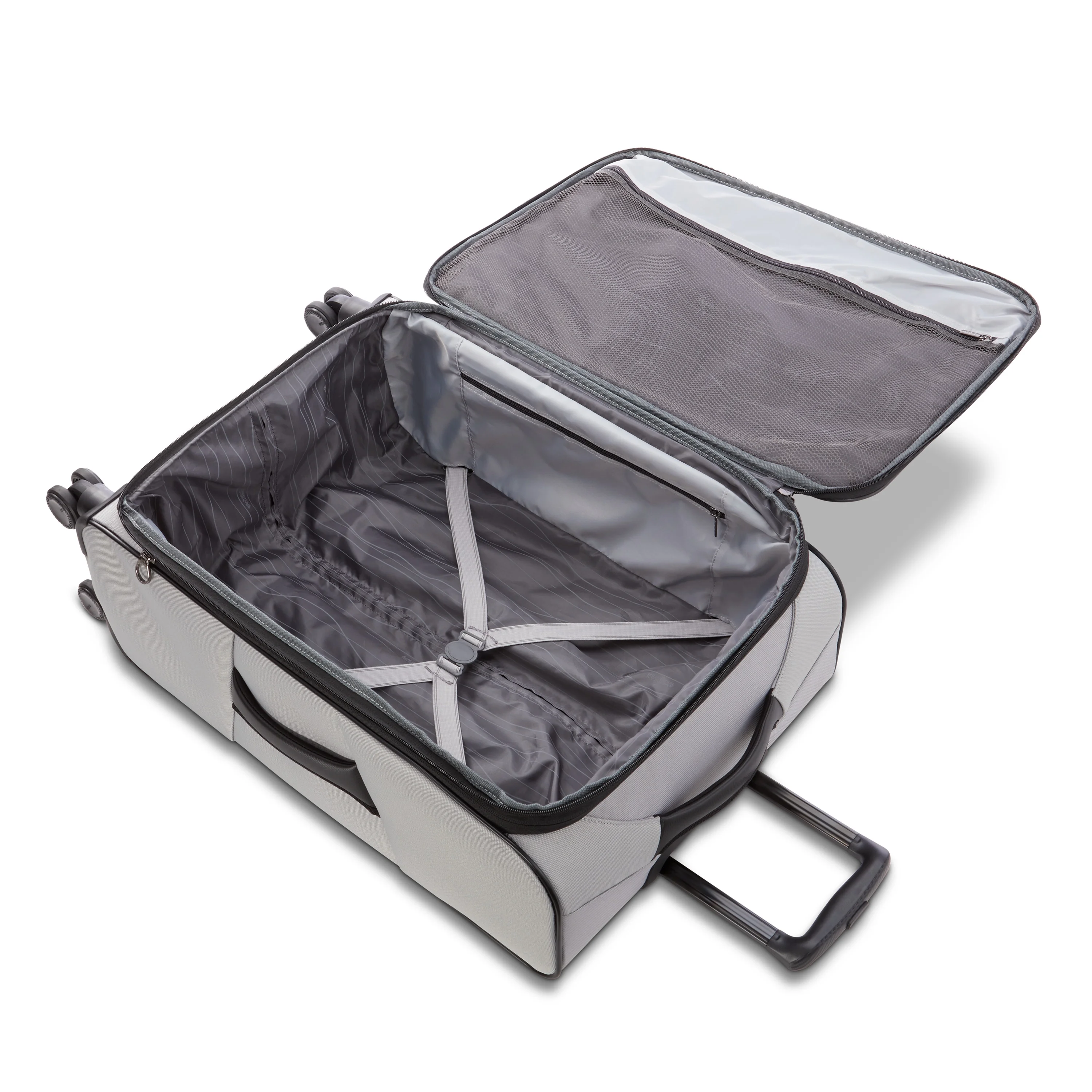 American Tourister X-Lite 3-Piece Luggage Set with Spinner Wheels - Light Grey - Image 5