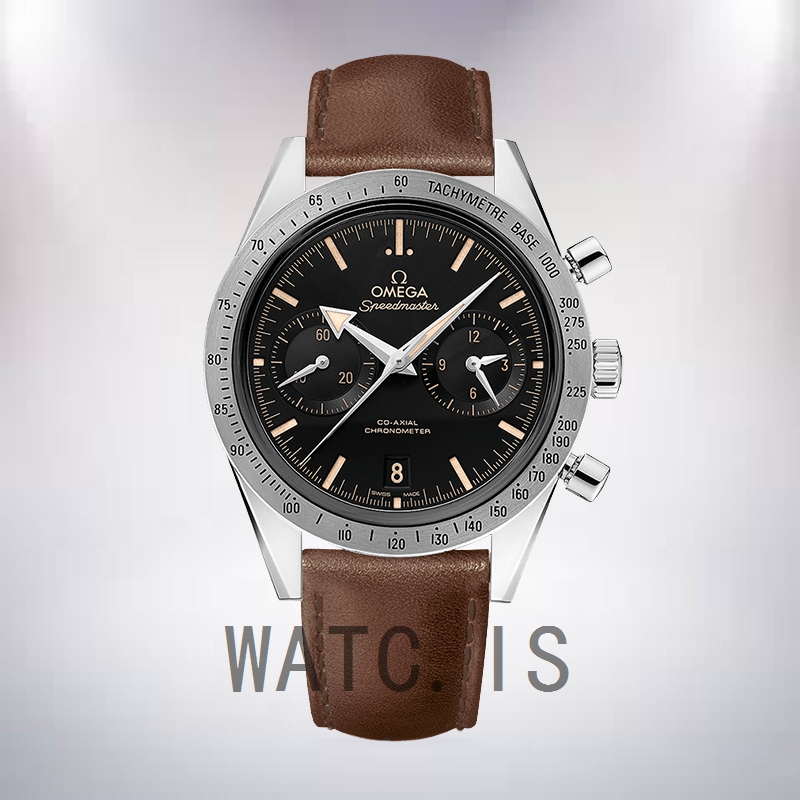 Omega Speedmaster 331.12.42.51.01.002 Men 41mm Leather Strap Automatic