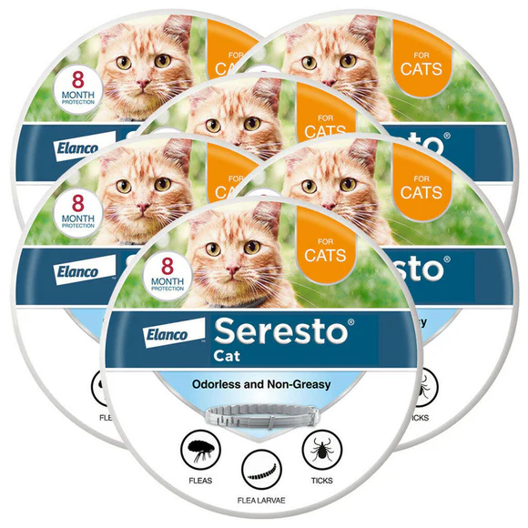 Seresto Flea & Tick Collar for Dogs & Cats, Waterproof Adjustable Design, Long-Lasting Comfortable Everyday Accessory