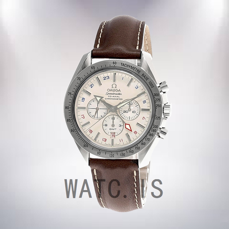 Omega Speedmaster 3881.30.37 Men 42mm Leather Strap White Dial