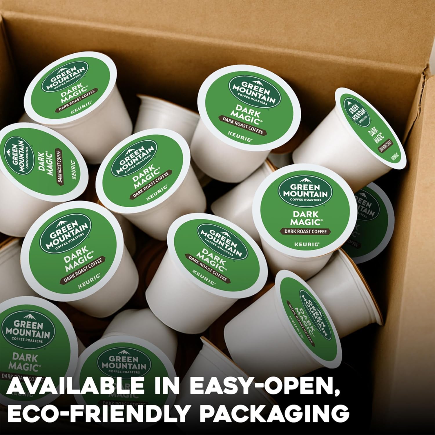 Green Mountain Coffee Roasters Dark Magic Keurig Single-Serve K-Cup Pods. Dark Roast Coffee. 72 Count