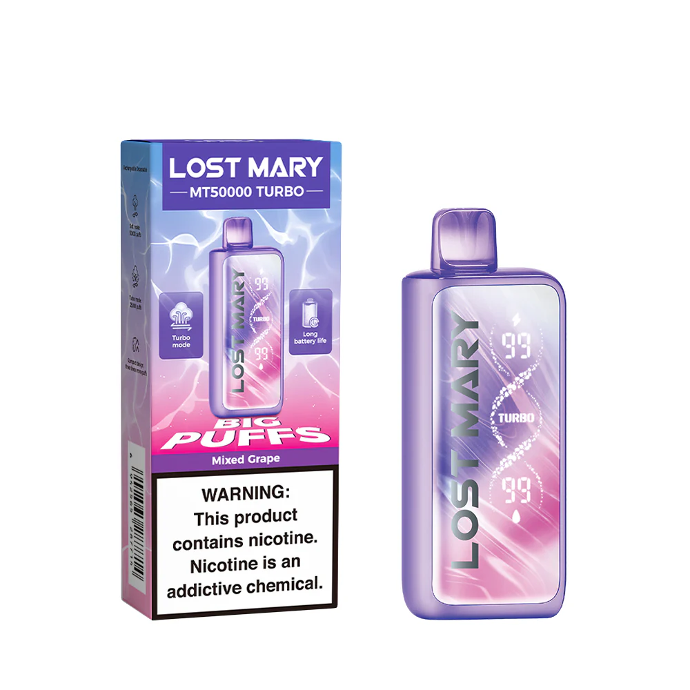 LOST MARY MT50K Turbo újratölthető eldobható e-cigaretta (minden íz)