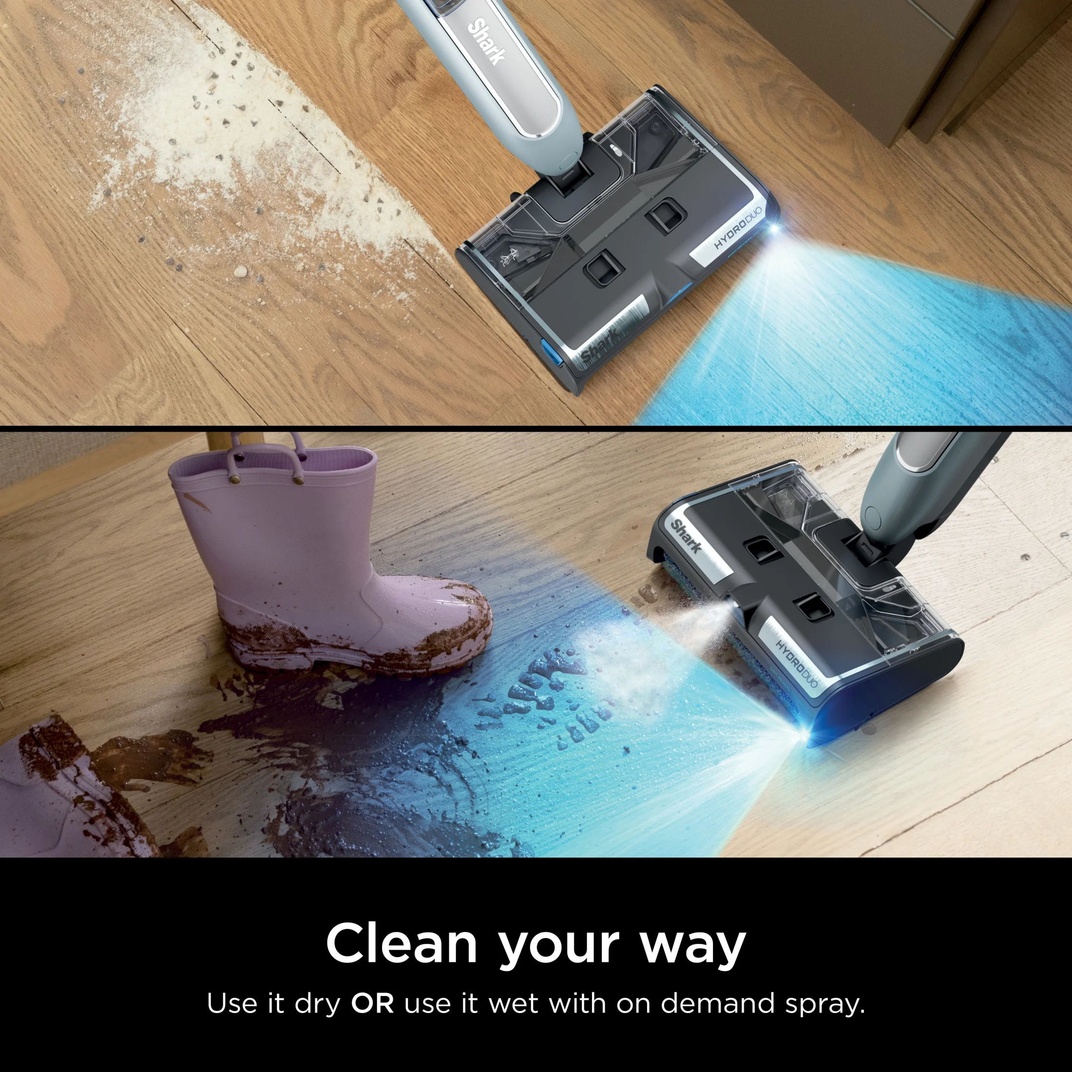 Shark? HydroDuo with Dirt-Reveal Technology, Cordless, Hard Floor Cleaning System, Wet & Dry Debris Pickup, Mop & Scrubs All at Once, Hardwood, Tile, Laminate Floors, WW200 - Image 2