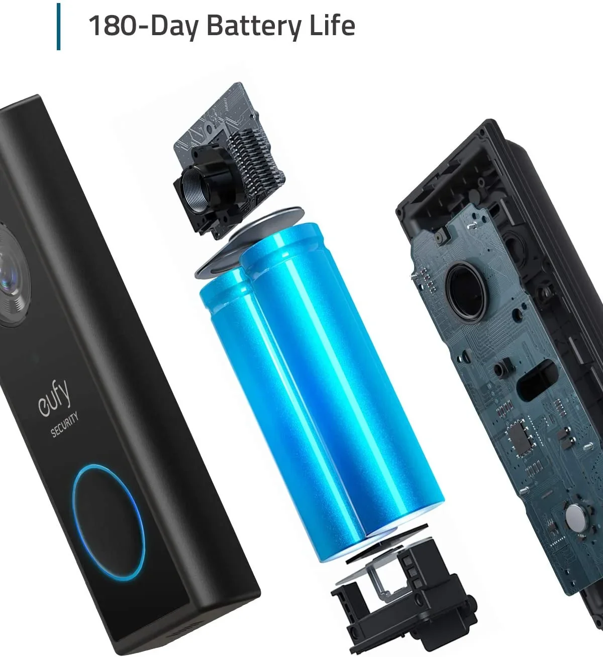 Anker eufy Security, Wireless Video Doorbell (Battery-Powered) with 2K HD, No Monthly Fee, On-Device AI for Human Detection, 2-Way Audio, Simple Self-Installation