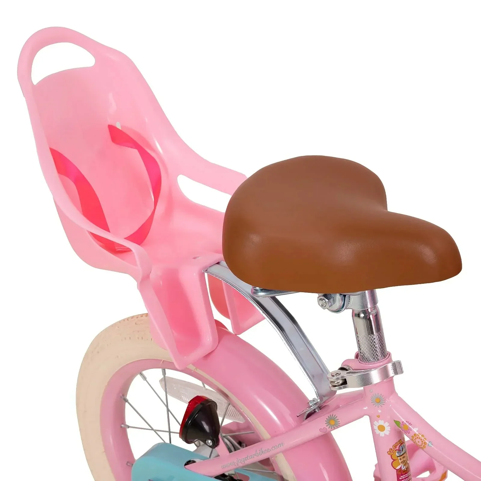 JOYSTAR Little Daisy Girls' Bike, 14 Inch, Pink With Training Wheels - Image 4 JOYSTAR Little Daisy Girls' Bike, 14 Inch, Pink With Training Wheels - Image 4