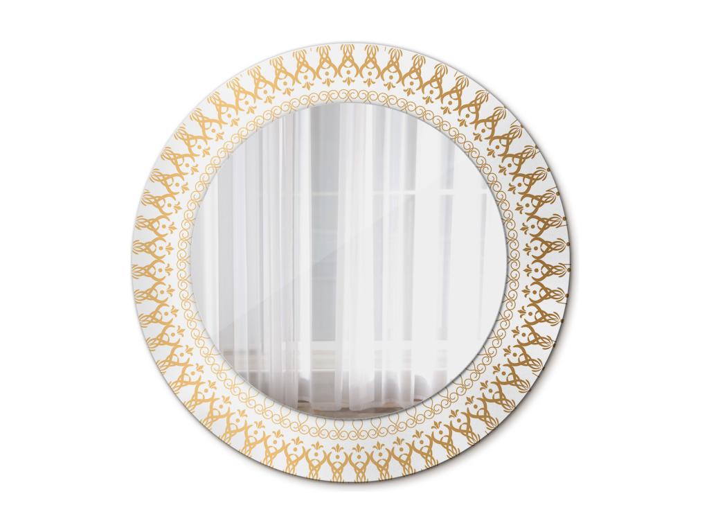 Espejo redondo decorativo - Mandala India - 50 cm