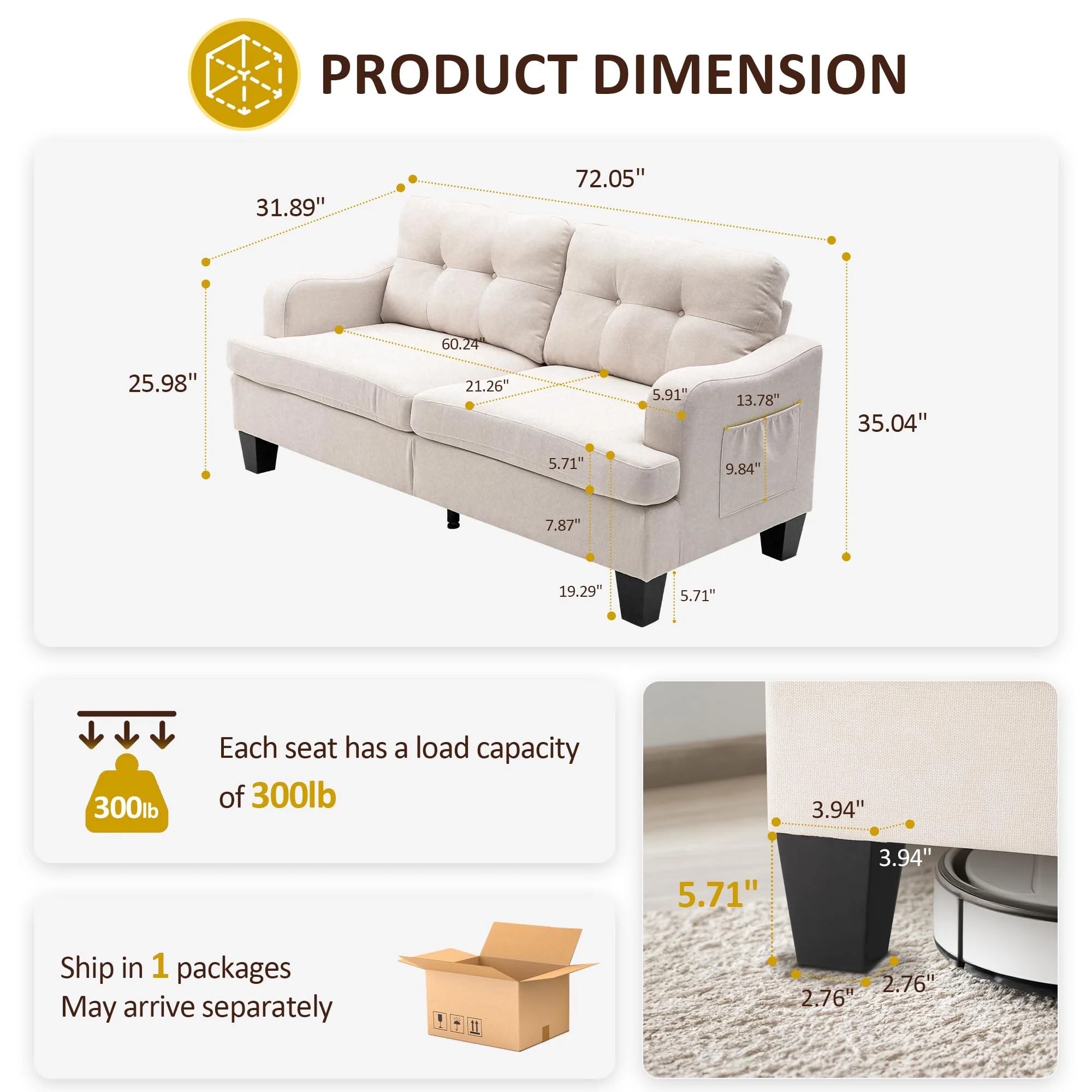 Royalcraft Swivel Nursery Glider Recliner, Comfy Upholstered Glider Chair with Lumbar Pillow and Footrest, Beige - Image 43