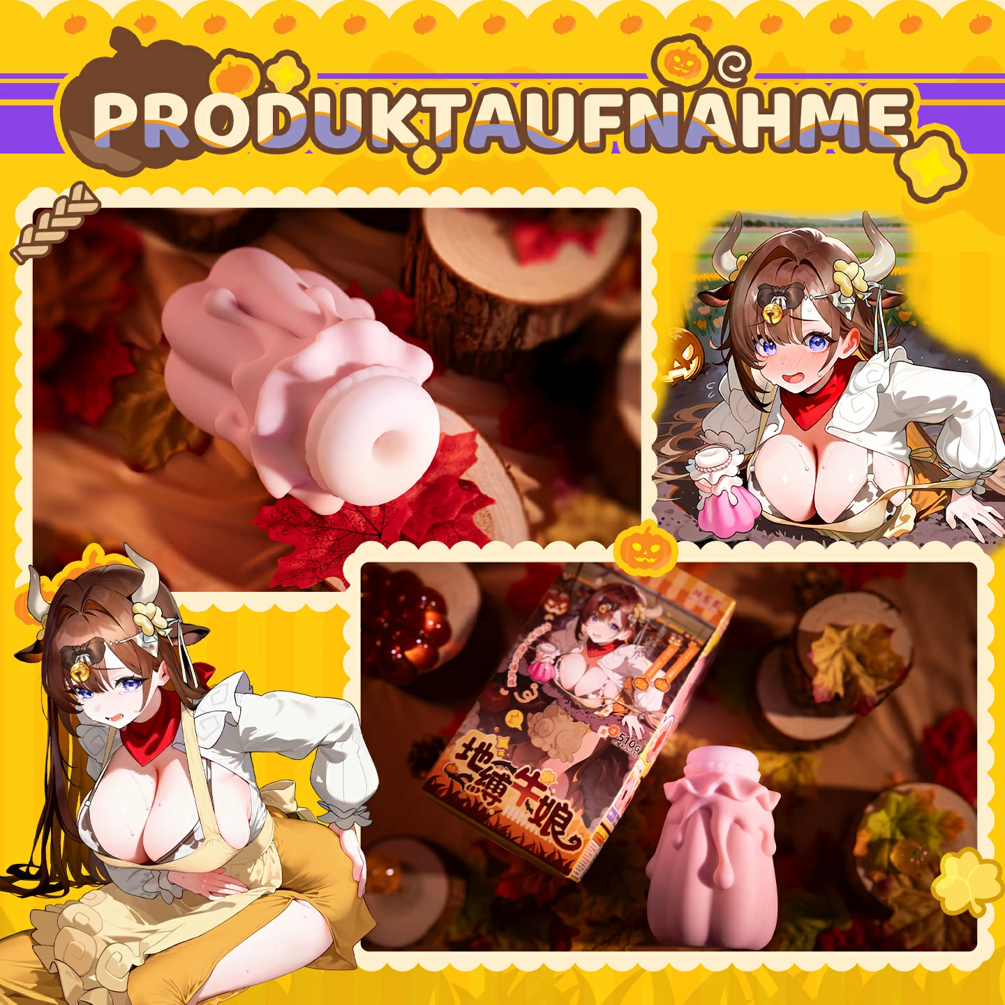 Nanami Masturbator mit Verpackung in Herbstkulisse