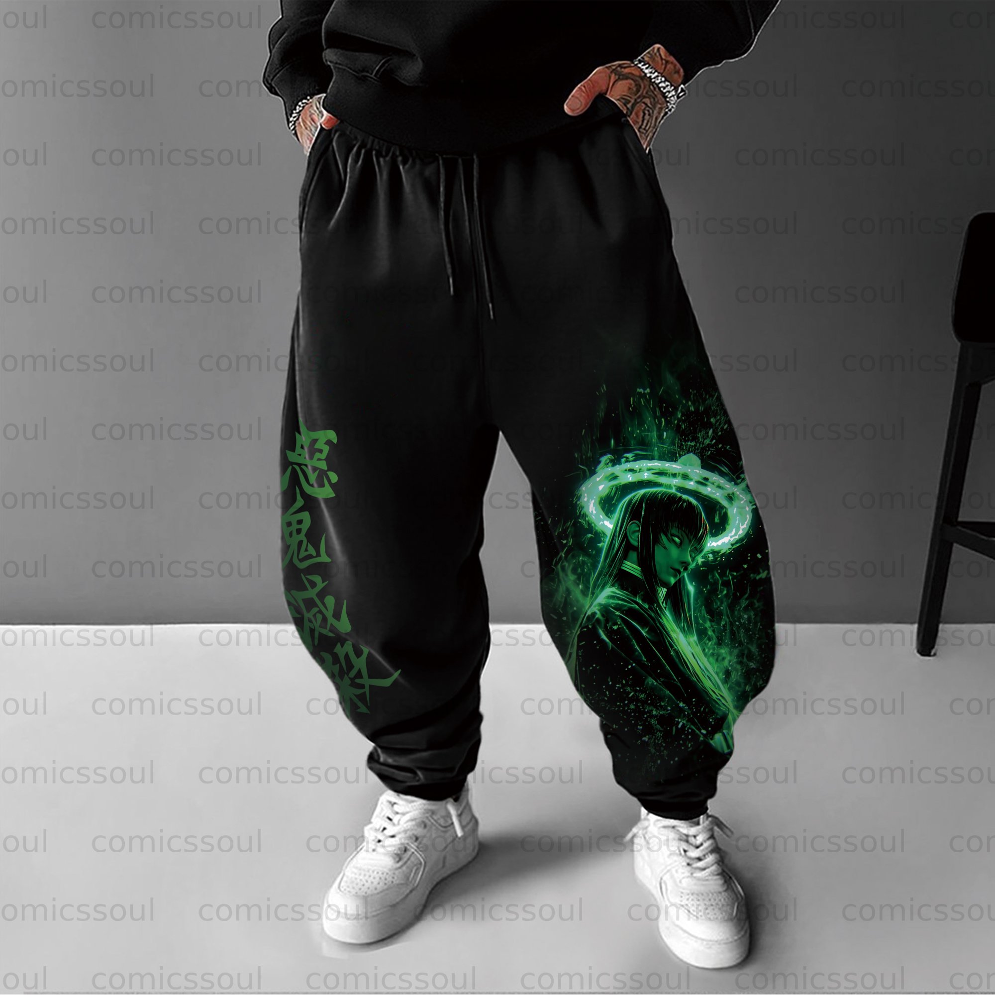 Unisex Anime Inspired Vintage Pants