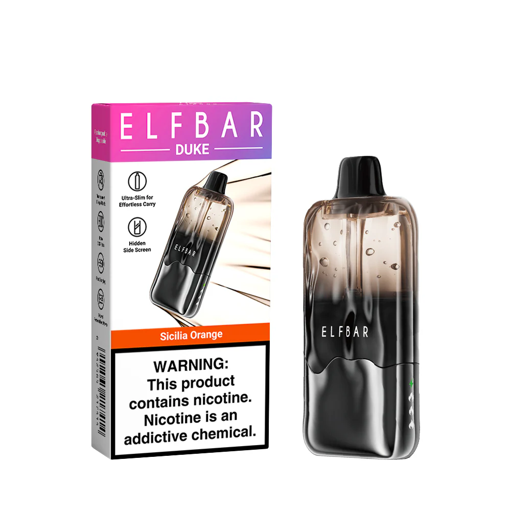 ELFBAR DUKE cigarette électronique jetable rechargeable (toutes les saveurs)