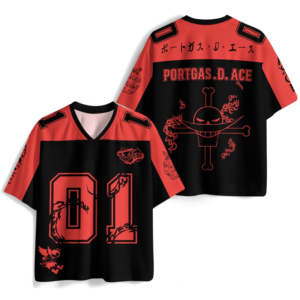 One Piece Crew Neck Football Jersey