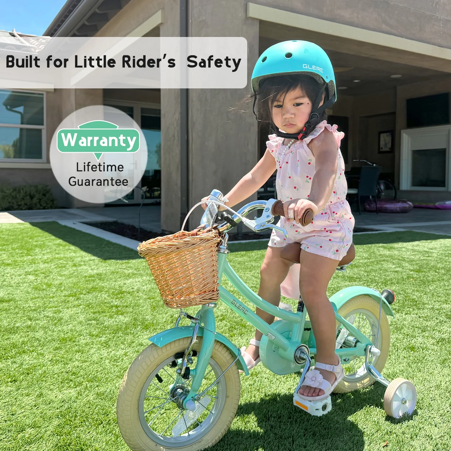 Glerc Little Molly 12 inch Kids Girls Bike for1 2-4 Years Old Child and Toddler,gifts,Pink - Image 26