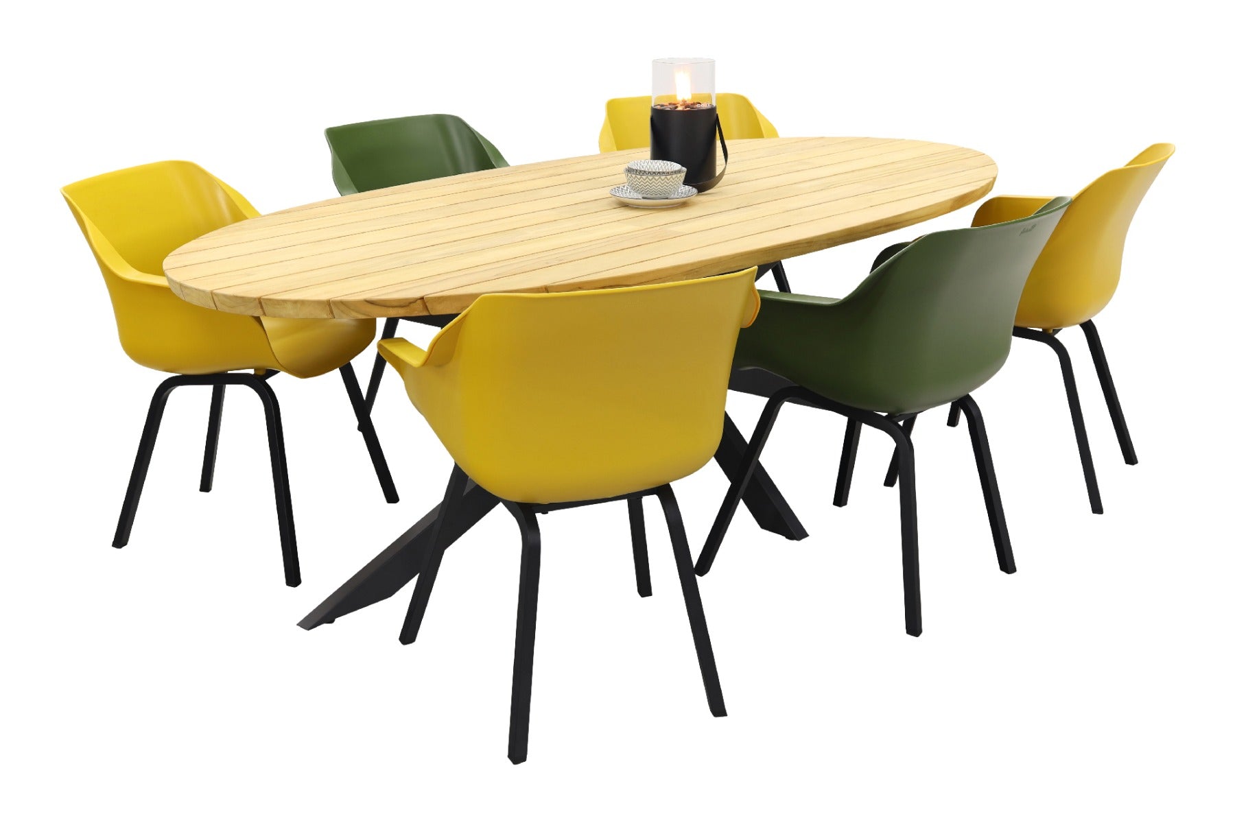 Hartman Sophie element yellow green Taste Prado 240x115 cm. tuinset