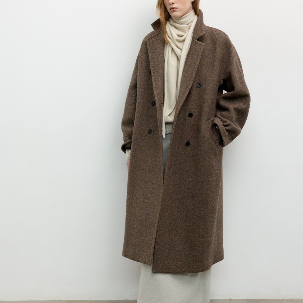 Le 17 septembre - Manteau Double Brested Belted - Marron