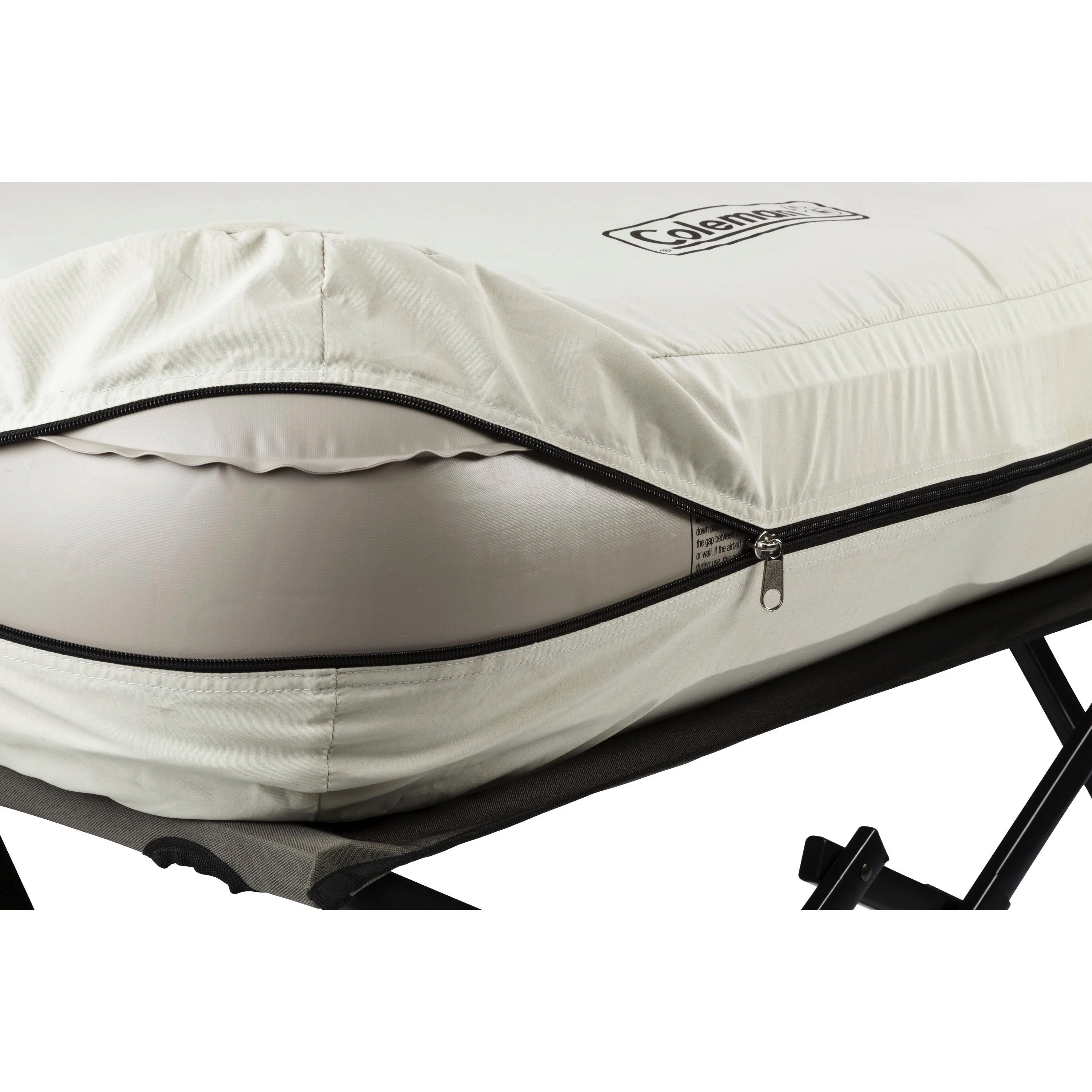 Coleman Cot and Thick Queen Air Mattress Combo Side Tables, Pump Included - Image 10