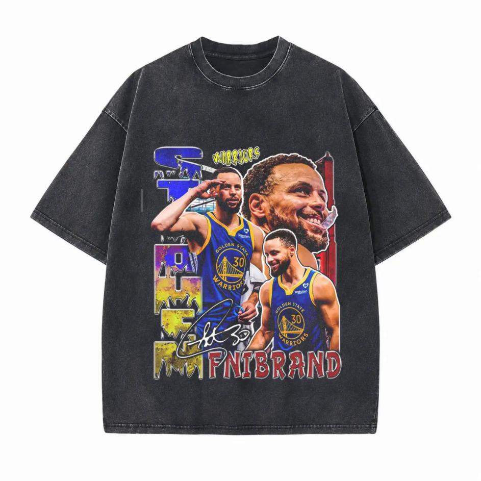 The Ultimate Point Guard Collage Retro Basketball Graphic Printed Unisex Washed T-Shirt