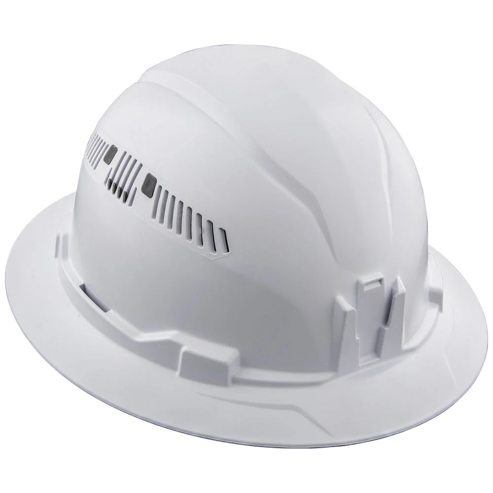 Hard Hat, Vented, Full Brim Style, White 60401 - KTF Painting Interior Exterior