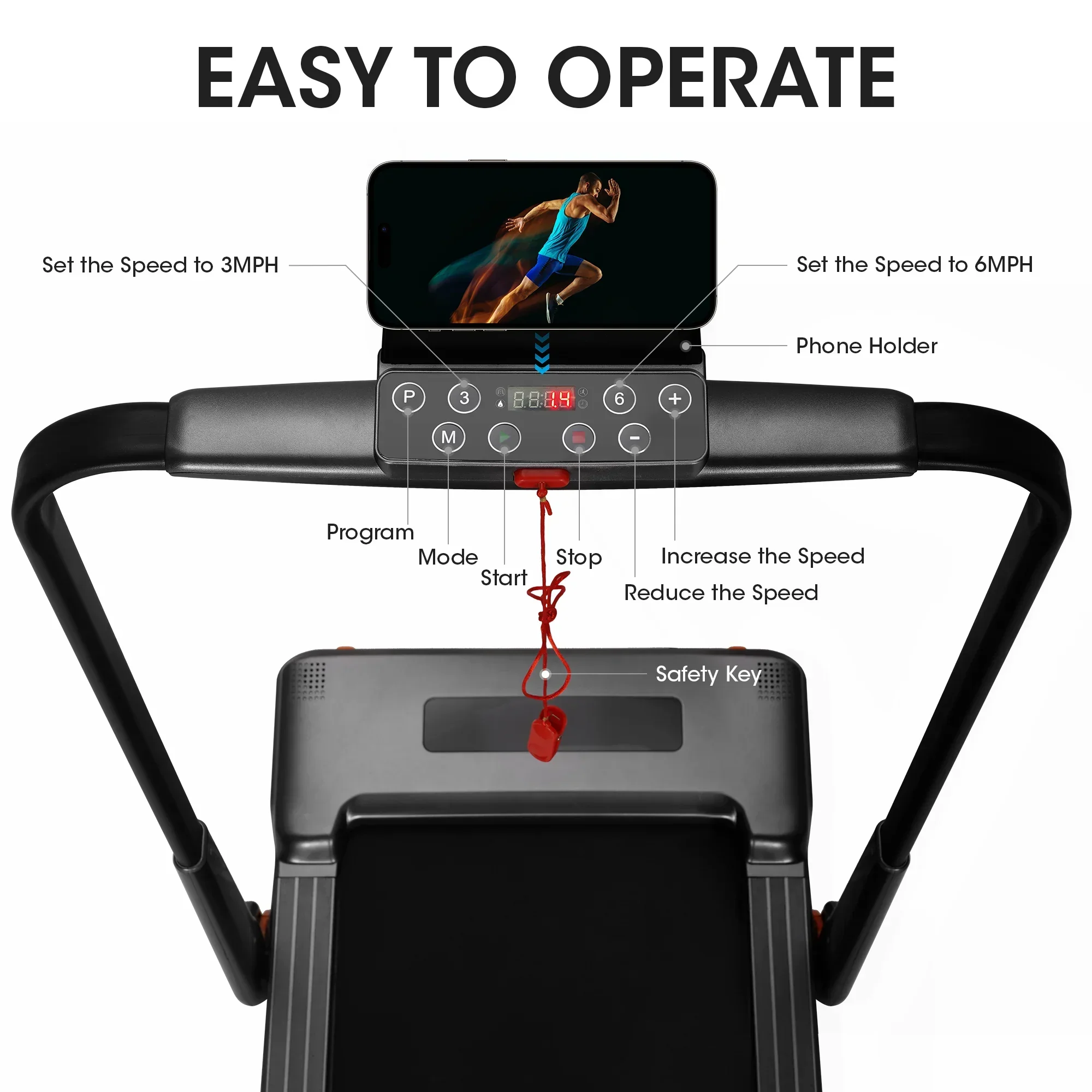 MaxKare 2-in-1 Folding Under Desk Treadmill, 2.5HP, 7.5MPH, 265 lbs Capacity - Image 3 MaxKare 2-in-1 Folding Under Desk Treadmill, 2.5HP, 7.5MPH, 265 lbs Capacity - Image 3